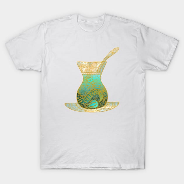 Çay (Gold) T-Shirt by Bubba C.